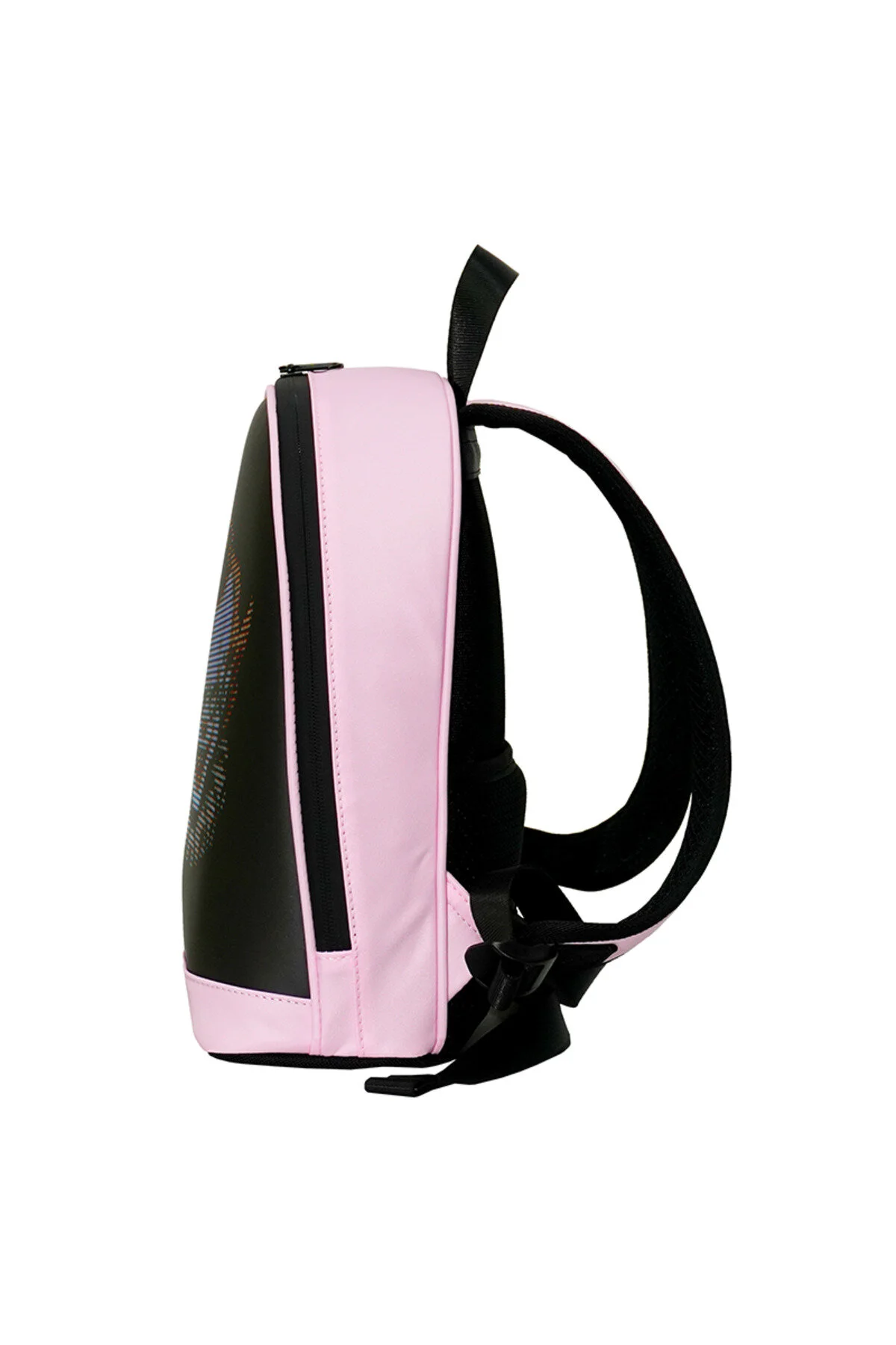 Led Ekranlı Akıllı Sırt Çantası Bluetooth Kontrollü Işıklı Dijital Ekran Çanta Pembe