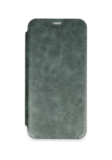 Newface  Apple  Uyumlu iPhone 16 Plus Kılıf Flip Cover - Koyu Yeşil