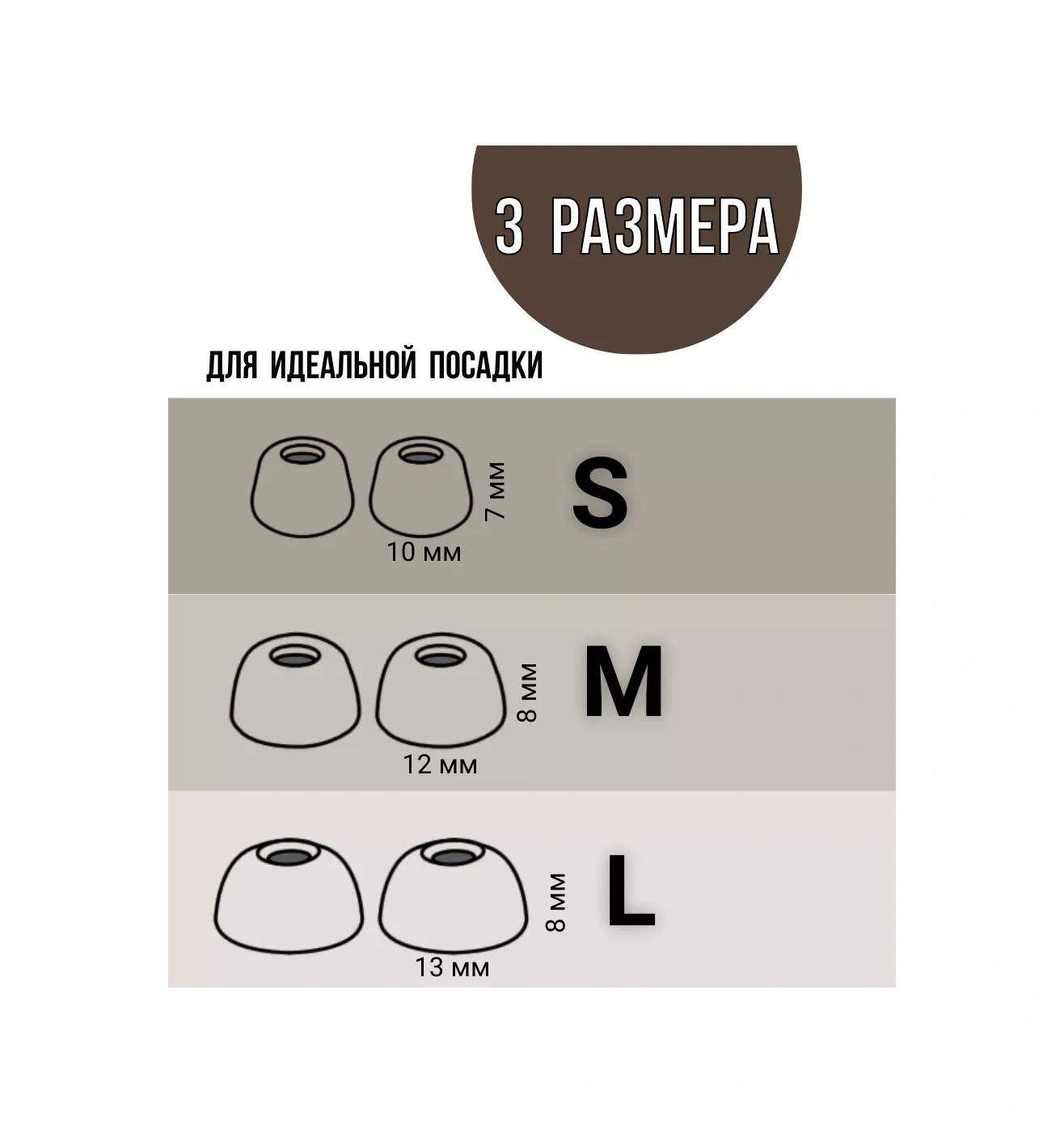 Oxion 3 Beden Silikon Ambüşür Değiştirme Seti 198423542 Gri