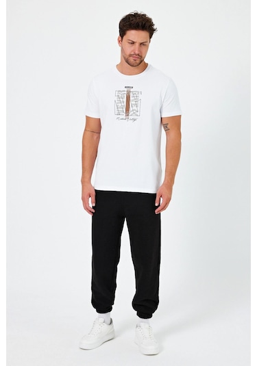 Alexander Gardi Alexandergardı Baskılı Regular Fit T-shirt E24-00213 001