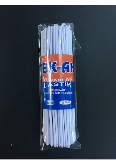 Yuvarlak Beyaz Lastik - Don Lastiği ( 10 M )