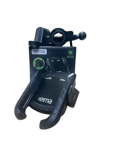 Motosiklet - Scooter Telefon Tutucu Titreşim Önleyicili Siyah