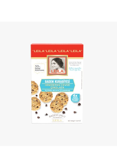 Balanu Badem Kurabiyesi Hindistan Ceviz Çikolata Glutensiz 160 G