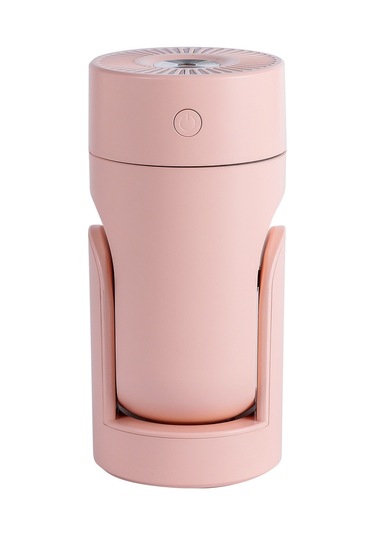 L09 Usb Takılabilir Döner Renkli Gece Lambası Nemlendirici Pembe