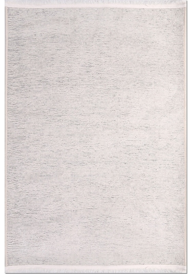 Azra Beyaz Kaymaz Taban Halı – Salon, Çocuk Odası ve Mutfak için Yıkanabilir, Yumuşak Kilim