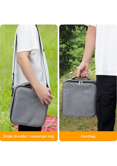 Konesam 8l Dış Mekan Sıcaklık Saklama Çantası - Oxford Kumaş + Köpük + Aluminyum Folyo, Mavi Lacivert Mavi