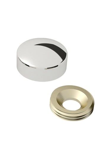 Vida Kapağı 15 Mm Krom 10 Adet Vida Kapama Kapatıcı Tıpa