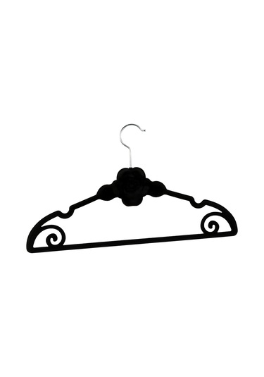 Naturalove Kadife Elbise Askısı 6'lı Siyah