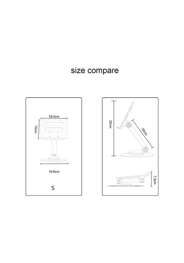 Ebitda Küçük Boy Alüminyum Masaüstü Katlanır Dizüstü Bilgisayar Braketi Ayarlanabilir Soğutma Standı - Gümüş