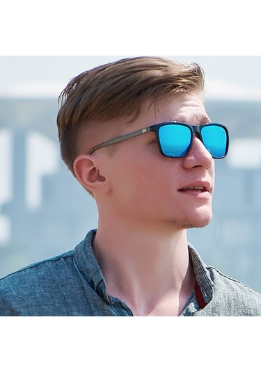 Qingmipy Erkekler İçin Polarize Güneş Gözlüğü - Hafif Alüminyum Çerçeve Ve Gri Cam