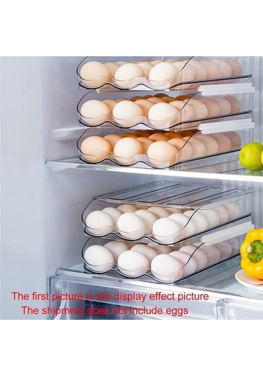 Createtech 2 Katlı Buzdolap Yumurta Saklama Kabı