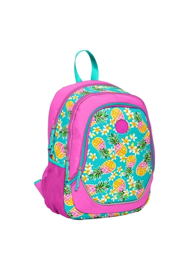 Yaygan Kids Ananas Desenli Pembe/yeşil İlkokul Sırt Çantası 1397