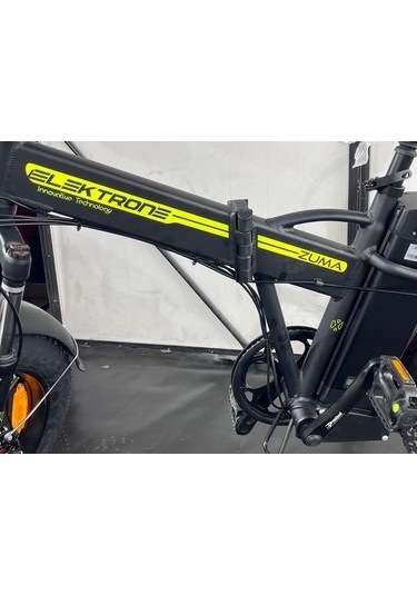 Kron Elektrone Zuma 20 Jant 7 Vites M.disc Mat Siyah Neon Sarı Katlanır Elektrikli Bisiklet Renkli