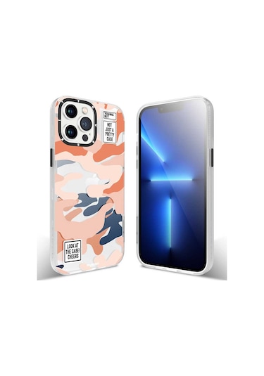 Youngkit iPhone Uyumlu 13 Pro Kılıf Baskılı Desenli YoungKit Kamuflaj Serisi Kapak ZORE-220135