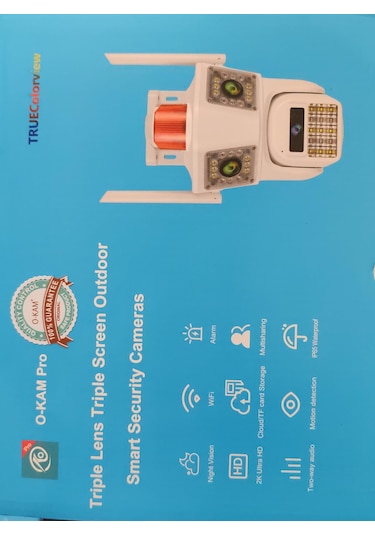 Yeni Kasa O-kam 3033, 9mp, Wifi, 3 Lensli Akıllı Kamera