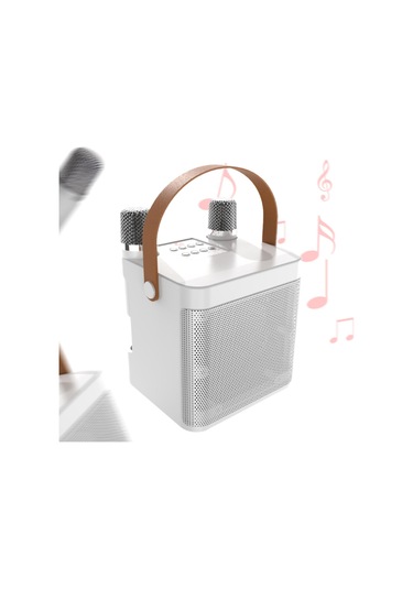 Suntek Taşınabilir Hoparlör Çok İşlevli Kolay Beyaz