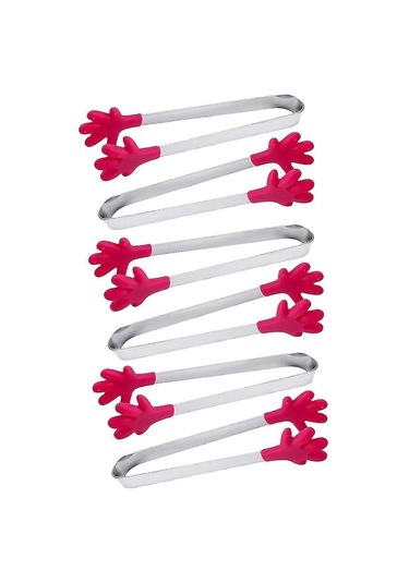 Çocuklar İçin Renkli Silikon Mini Maşalar Yemek Ve Buz Küpleri Servis Ediyor B