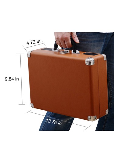 Hanamı Hem Sarjlı Hem Bluetoothlu Tüm Plakları Çalan Pikap Kahverengi