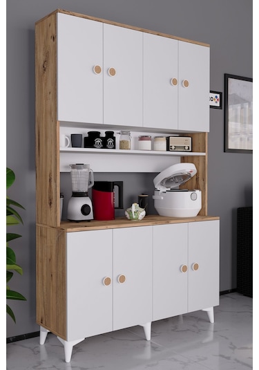 Urla Kahve Köşesi Çok Amaçlı Mutfak Kiler Erzak Dolabı Atlantik Çam Atlantik Çam