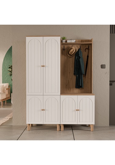 Set 5084-5072 Rapsody 6 Kapaklı Membran 9 Askılı Bohem Portmant