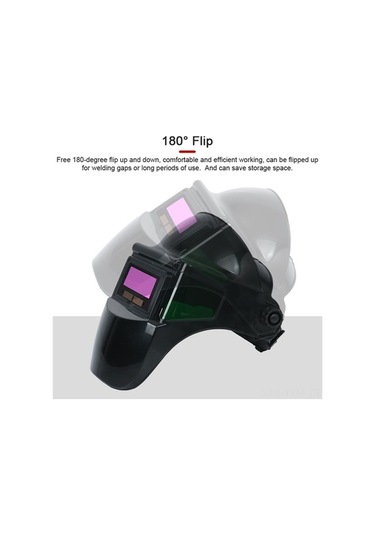 Dancemonkey Geniş Ekran, Otomatik Karartma, 5 Seviye Gölgeleme Kaynak Maskesi