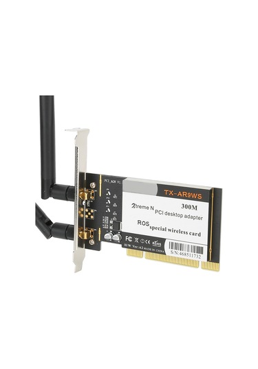Yaleker Ar9223 Çip 300mbps 2.4ghz 802.11b/g/n Pcı Masaüstü Kablosuz Wifi Adaptörü İki Antenli Windows Xp/7/8/10 Desteği