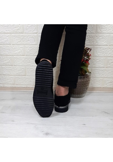 Tamboğa 670 Siyah Süet Hafif Rahat Erkek Günlük Ayakkabı Siyah