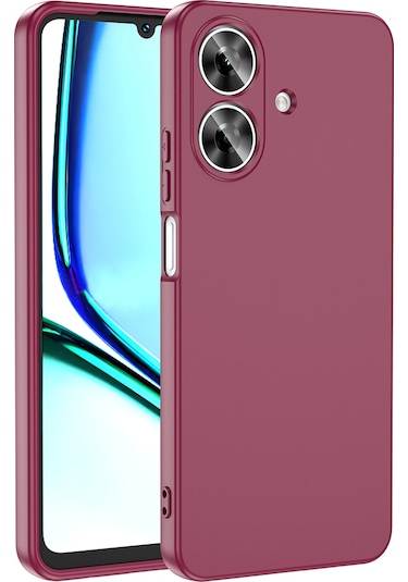 Realme Note 60 Kılıf Zore Mara Lansman Kapak Koyu Mor