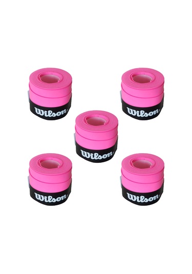 Wilson Comfort Bowl O'grips 5 Adet Grip. Tenis Raketi Gribi Pembe