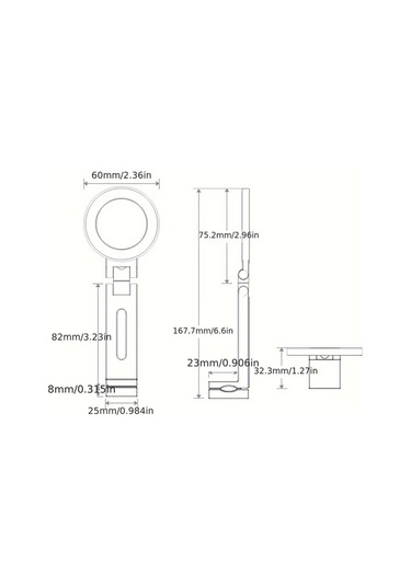 Motion003 1pc Gümüş Alüminyum Alaşım Manyetik Telefon Tutucu Katlanabilir Taşınabilir 3 Gümüş