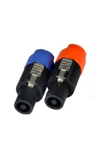 Westa Jk-303 Speakon 4 Pın Jak Erkek Mavi.Turuncu
