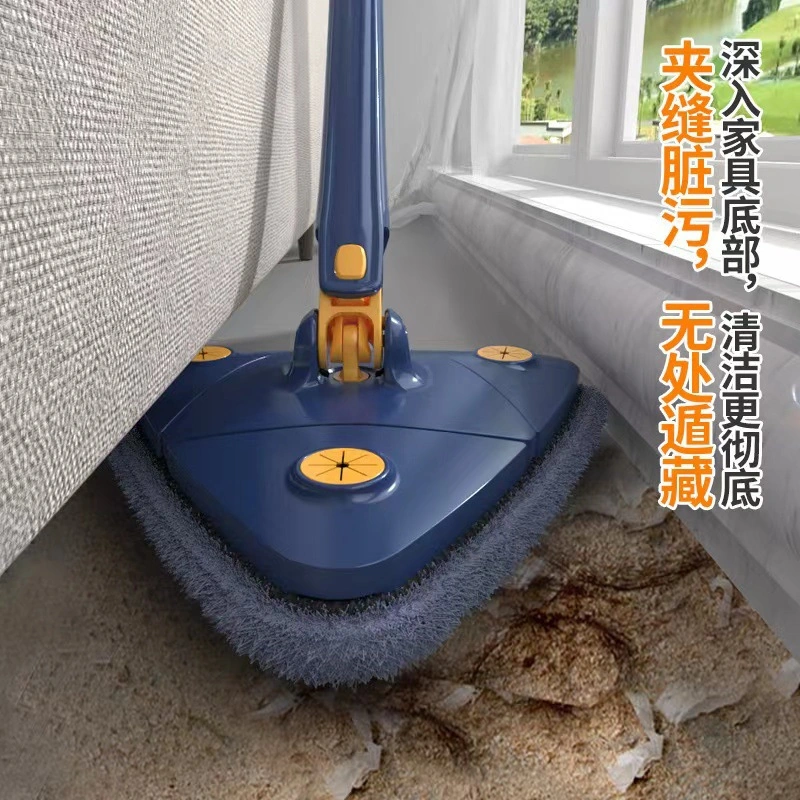 Geeksen Tekli Üçgen Mop Bezi - Ev Temizliği İçin 360 Döner, Cam, Duvar Ve Tavan Temizliği, Yüksek Kaliteli Malzeme Mop Yok