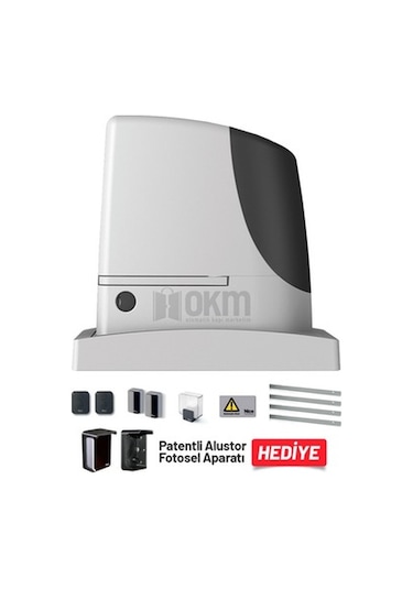 Nice Run 2500 Yana Kayar Kapı Motoru (Aksesuarlı Kit)