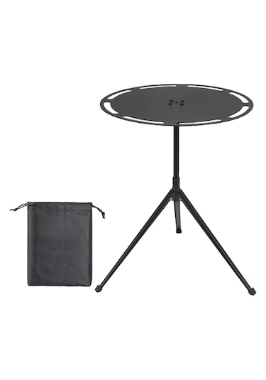 Dolıty Taşıma Çantalı Kamp Masası, Sehpa, Kompakt Plaj Siyah Çok Renkli