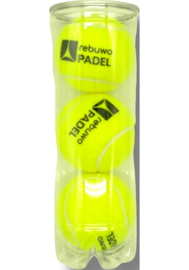 Rebuwo 3'lü Padel Topu - Profesyonel Basınçlı Performans Topu