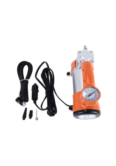 Metal Gövdeli Lastik Hava Kompresörü Turuncu Renk 12 Volt N11.847