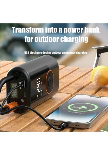 Jialan Kablosuz Araç Hava Kompresörü Hava Pompası Dijital Ekran