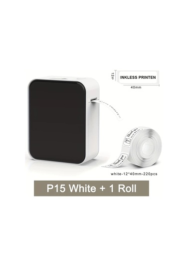 Willowhaven Marklife Kablosuz Termal Etiket Yazıcı - Beyaz Makine 1 Rulo Şerit