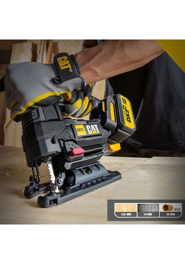 Cat DX51BC 18Volt 2.0Ah Li-ion Tek Akülü Profesyonel Kömürsüz Dekupaj Testere