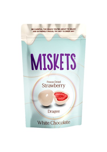 Miskets Beyaz Çikolata Kaplamalı Çilek 80 G