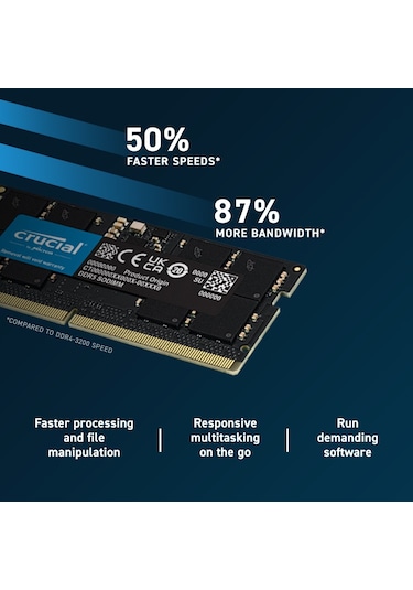 Crucial CB16GS4800E 16 GB DDR5 4800 MHz CL40 Ram