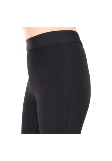 Incebelli Kadın Siyah Ispanyol Paça Çelik Örme Taytsiyahm Siyah