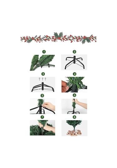 Waldern Premium Luxury Series Yılbaşı Çam Ağacı 180 CM 500 Dal