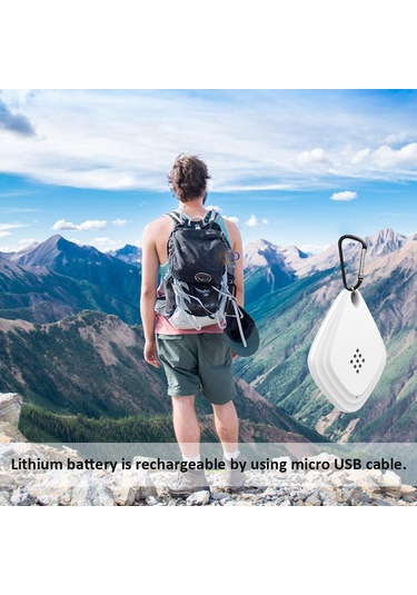 Kosona Beyaz Taşınabilir Akıllı Ultrasonik Sinek, Fare, Ağaç Karınca Ve Haşere Kovucu Cihazı - Usb Şarjlı 10-60 M² Etki Alanı