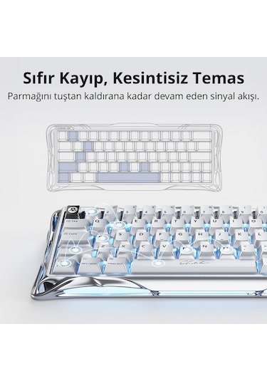 Gravastar V60 Pro Manyetik Kablolu Gaming Klavye, Xpro Kablosuz Optik Mouse Ve Mousepad Oyuncu Seti, Optik