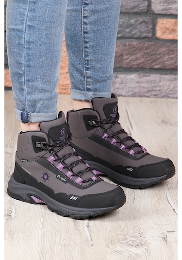 Lumberjack Re-cycle Kaymaz Su Geçirmez Outdoor Kadın Bot 667800001060 12 Mor