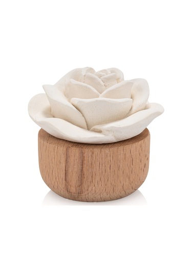 Missi Ahşap Kaideli Dark Amber Kokulu Seramik Taş Hediye Seti