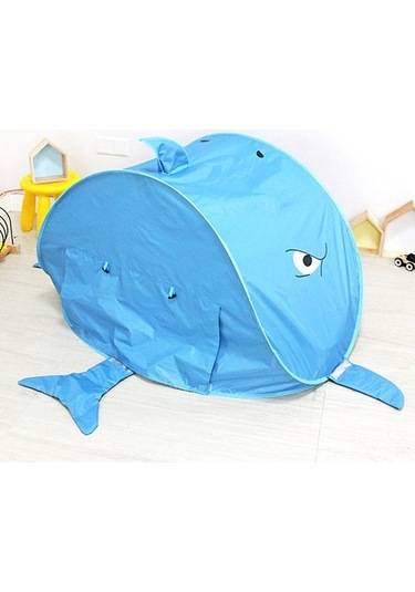 Artfulabode Up Pop Plaj Plaj Mekan Mavi Koruma Köpekbalığı İçin Güneş Dış Çocuklar Çadırı Çadırı Çadırı Bebek Ji Mavi