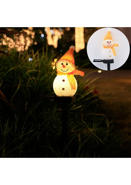 Buaoaos Christmas Decorations, Solar Lights, Outdoor Garden Decorations, Snowman 001