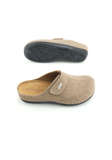 Gezer Feıchtıngen Kadın Yazlık İç Taban Hakiki Deri Tek Cırtlı Ayarlanabilir Rahat Taban Günlük Terl Bej